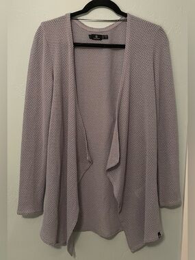 Volcom Lavender Open-Front Knit Cardigan